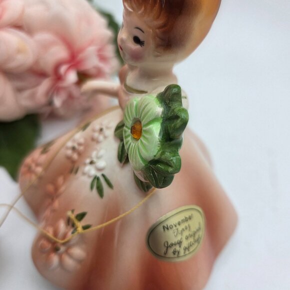 Vintage Josef Originals November Topaz Birthday Stone Figurine (Repaired) - Picture 5 of 13